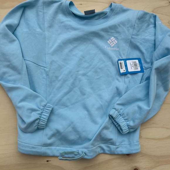 Columbia Blue Crew Neck Sweatshirt Relaxed Fit - Picture 1 of 5